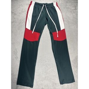 EPTM Mens Green/Red Drawstring Jogger Track Pants Size 2XL
